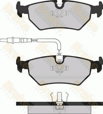 Brake Engineering PA1064 - Гальмівні колодки, дискові гальма autozip.com.ua