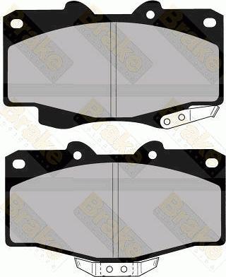 Brake Engineering PA1009 - Гальмівні колодки, дискові гальма autozip.com.ua