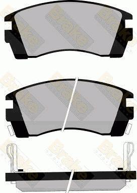 DJ Parts BP1479 - Гальмівні колодки, дискові гальма autozip.com.ua