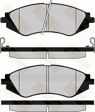 Brake Engineering PA1146 - Гальмівні колодки, дискові гальма autozip.com.ua