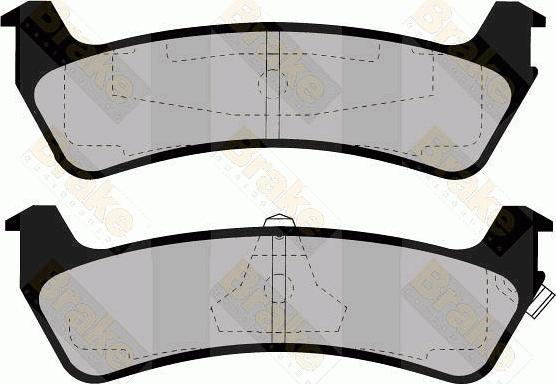 Brake Engineering PA1151 - Гальмівні колодки, дискові гальма autozip.com.ua