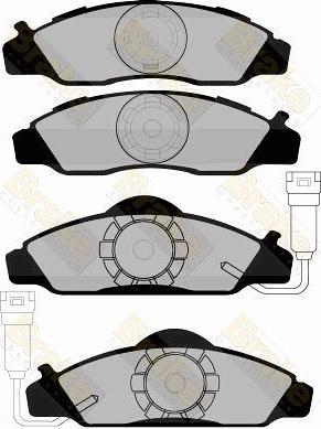 Brake Engineering PA1158 - Гальмівні колодки, дискові гальма autozip.com.ua