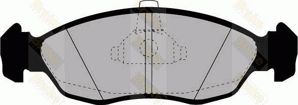 Brake Engineering PA1166 - Гальмівні колодки, дискові гальма autozip.com.ua