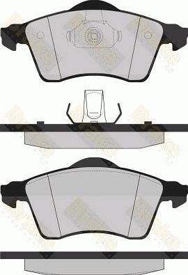 Brake Engineering PA1163 - Гальмівні колодки, дискові гальма autozip.com.ua