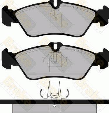 Brake Engineering PA1104 - Гальмівні колодки, дискові гальма autozip.com.ua