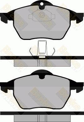 Brake Engineering PA1116 - Гальмівні колодки, дискові гальма autozip.com.ua