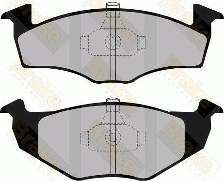 Brake Engineering PA1139 - Гальмівні колодки, дискові гальма autozip.com.ua