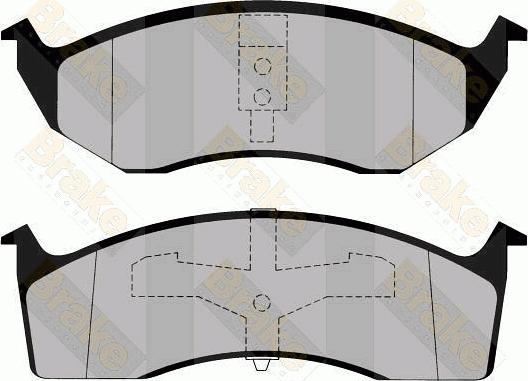 Brake Engineering PA1137 - Гальмівні колодки, дискові гальма autozip.com.ua