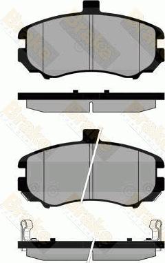 Brake Engineering PA1849 - Гальмівні колодки, дискові гальма autozip.com.ua