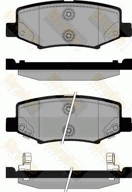 Brake Engineering PA1843 - Гальмівні колодки, дискові гальма autozip.com.ua