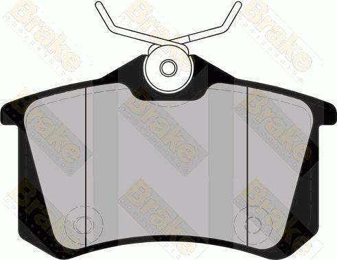 Brake Engineering PA1856 - Гальмівні колодки, дискові гальма autozip.com.ua
