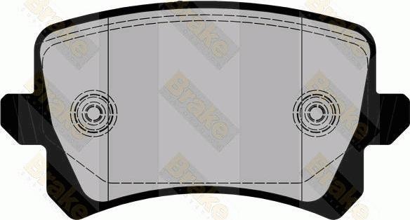 Brake Engineering PA1862 - Гальмівні колодки, дискові гальма autozip.com.ua