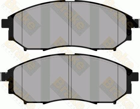 Brake Engineering PA1804 - Гальмівні колодки, дискові гальма autozip.com.ua