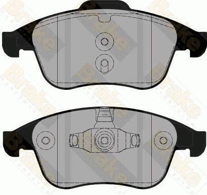 Brake Engineering PA1811 - Гальмівні колодки, дискові гальма autozip.com.ua