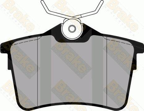 Brake Engineering PA1817 - Гальмівні колодки, дискові гальма autozip.com.ua