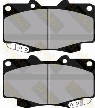 Brake Engineering PA1886 - Гальмівні колодки, дискові гальма autozip.com.ua