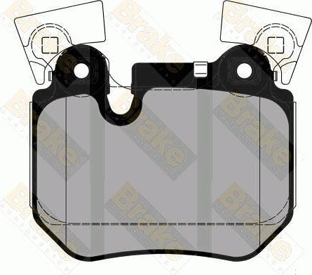 Brake Engineering PA1831 - Гальмівні колодки, дискові гальма autozip.com.ua