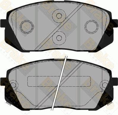 Brake Engineering PA1873 - Гальмівні колодки, дискові гальма autozip.com.ua