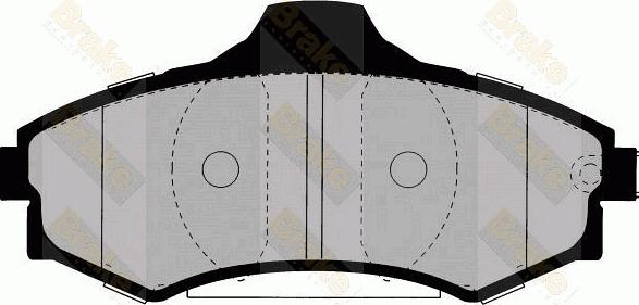 Brake Engineering PA1354 - Гальмівні колодки, дискові гальма autozip.com.ua