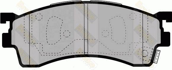 Brake Engineering PA1365 - Гальмівні колодки, дискові гальма autozip.com.ua