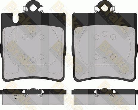 Brake Engineering PA1368 - Гальмівні колодки, дискові гальма autozip.com.ua