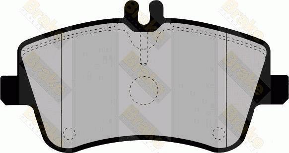Brake Engineering PA1367 - Гальмівні колодки, дискові гальма autozip.com.ua