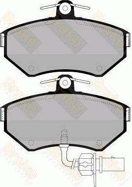 Brake Engineering PA1300 - Гальмівні колодки, дискові гальма autozip.com.ua