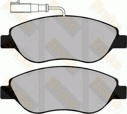 Brake Engineering PA1308 - Гальмівні колодки, дискові гальма autozip.com.ua