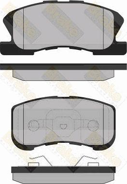 Brake Engineering PA1337 - Гальмівні колодки, дискові гальма autozip.com.ua