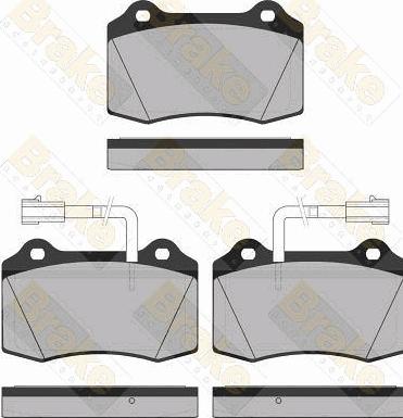 Brake Engineering PA1328 - Гальмівні колодки, дискові гальма autozip.com.ua