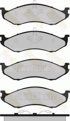 Brake Engineering PA1322 - Гальмівні колодки, дискові гальма autozip.com.ua
