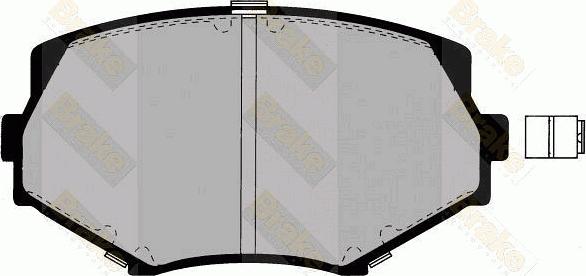 Brake Engineering PA1327 - Гальмівні колодки, дискові гальма autozip.com.ua