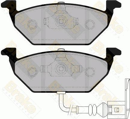 Brake Engineering PA1289 - Гальмівні колодки, дискові гальма autozip.com.ua