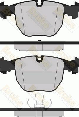 Brake Engineering PA1237 - Гальмівні колодки, дискові гальма autozip.com.ua