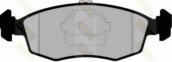 Brake Engineering PA1272 - Гальмівні колодки, дискові гальма autozip.com.ua