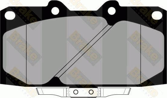 Brake Engineering PA1799 - Гальмівні колодки, дискові гальма autozip.com.ua