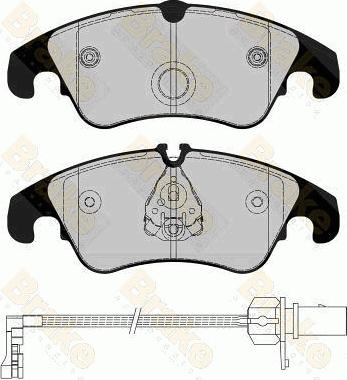 Brake Engineering PA1794 - Гальмівні колодки, дискові гальма autozip.com.ua