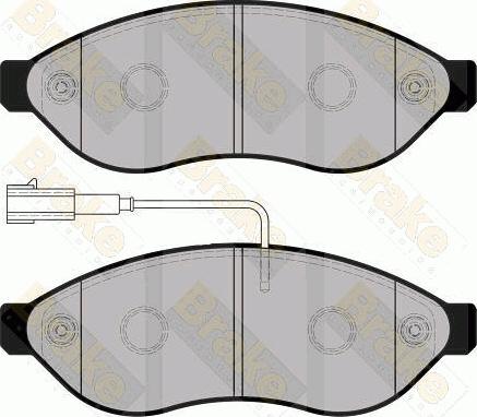 Brake Engineering PA1754 - Гальмівні колодки, дискові гальма autozip.com.ua