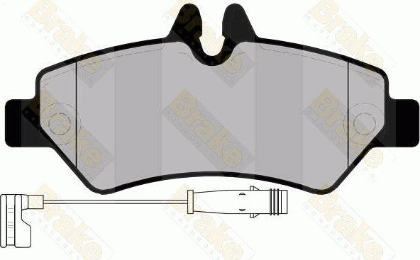 Brake Engineering PA1702 - Гальмівні колодки, дискові гальма autozip.com.ua