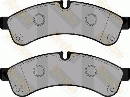 Brake Engineering PA1788 - Гальмівні колодки, дискові гальма autozip.com.ua