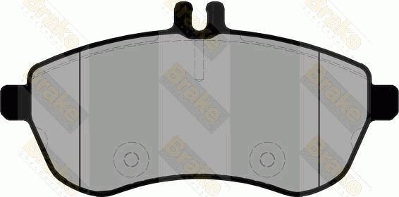 Brake Engineering PA1783 - Гальмівні колодки, дискові гальма autozip.com.ua