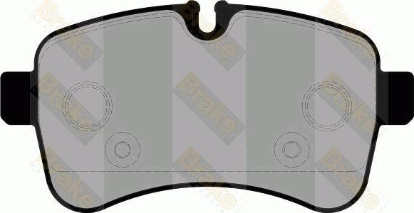 Brake Engineering PA1787 - Гальмівні колодки, дискові гальма autozip.com.ua