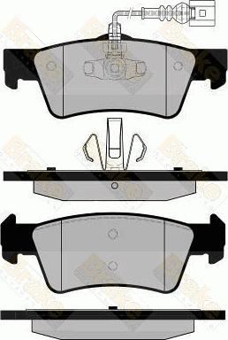 Brake Engineering PA1725 - Гальмівні колодки, дискові гальма autozip.com.ua