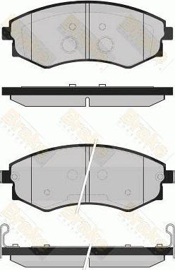 Brake Engineering PA1726 - Гальмівні колодки, дискові гальма autozip.com.ua