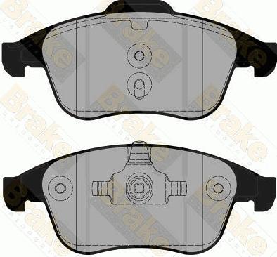 Brake Engineering PA1776 - Гальмівні колодки, дискові гальма autozip.com.ua