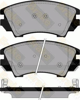 Brake Engineering PA1778 - Гальмівні колодки, дискові гальма autozip.com.ua