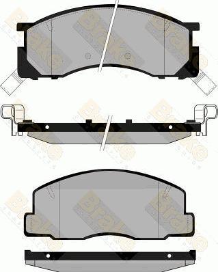 Brake Engineering PA846 - Гальмівні колодки, дискові гальма autozip.com.ua