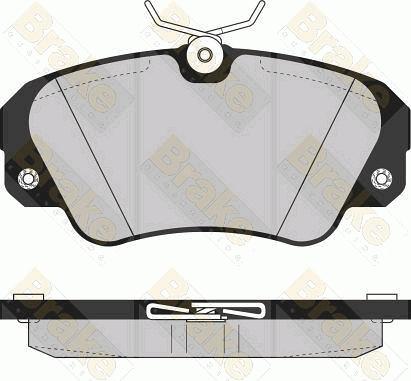 Brake Engineering PA859 - Гальмівні колодки, дискові гальма autozip.com.ua