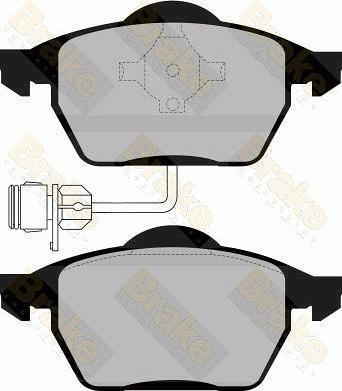 Brake Engineering PA865 - Гальмівні колодки, дискові гальма autozip.com.ua