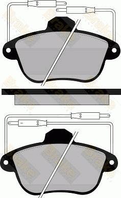 Brake Engineering PA807 - Гальмівні колодки, дискові гальма autozip.com.ua